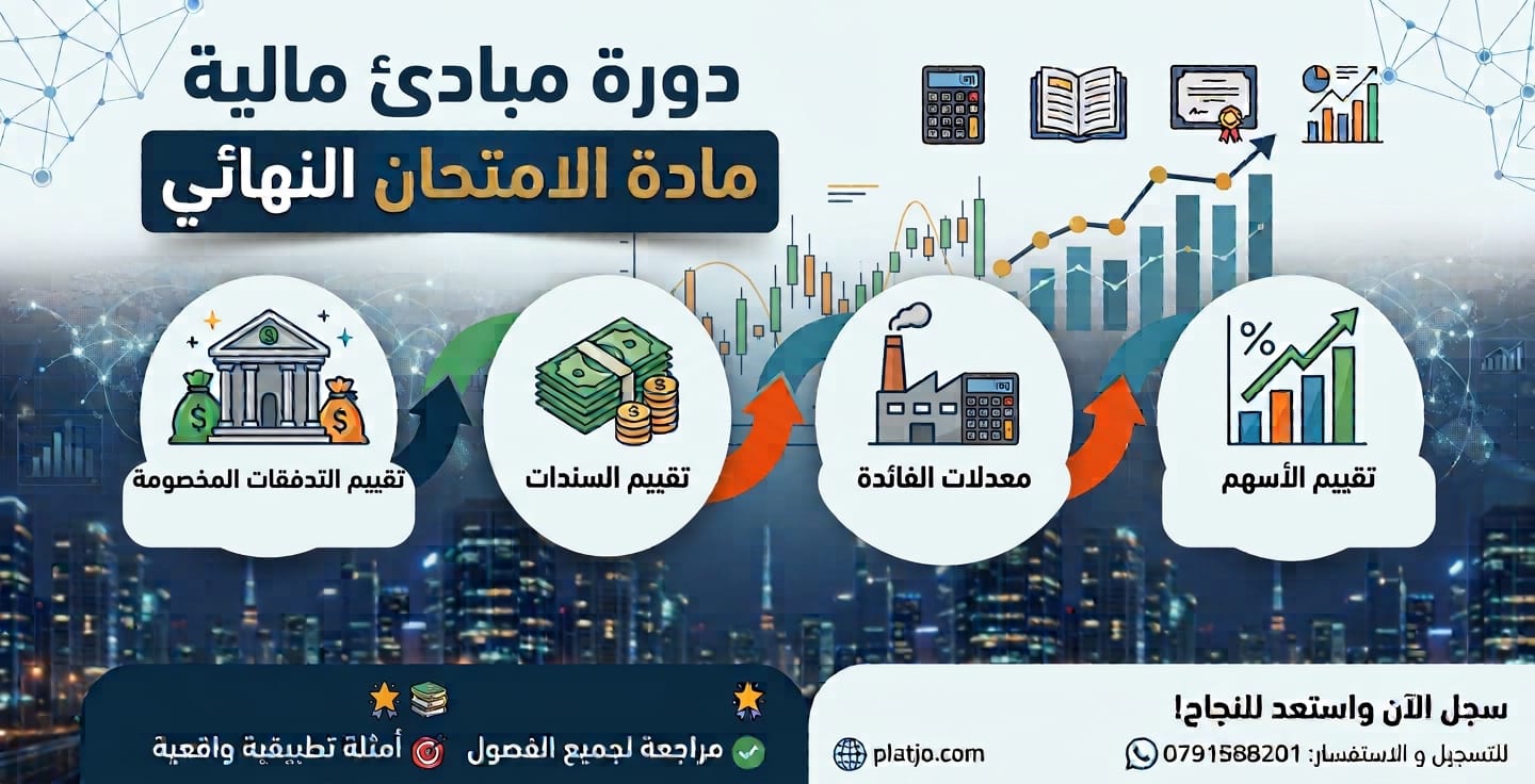 مساق مبادئ مالية | مادة الامتحان النهائي (Final Material)